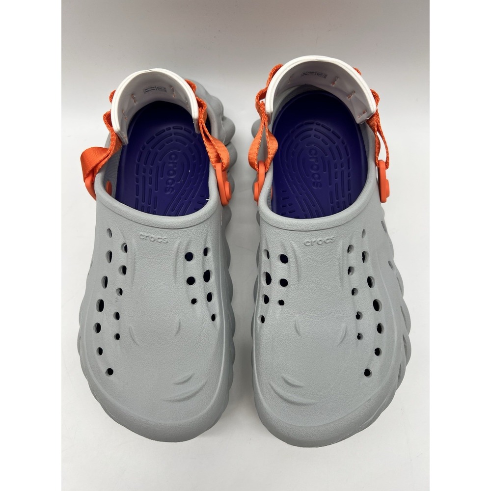 Crocs Echo Mirage Gray Clog Shoes Comfort Slides Sandals Size US 6M/8W NEW